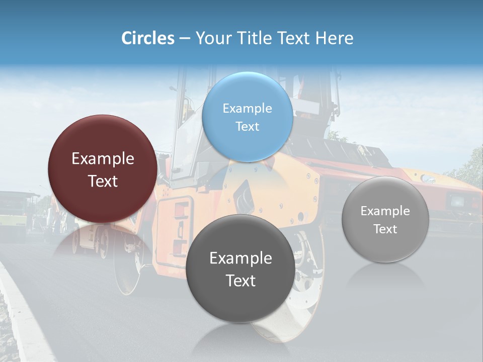 Repairing Wheel Lane PowerPoint Template