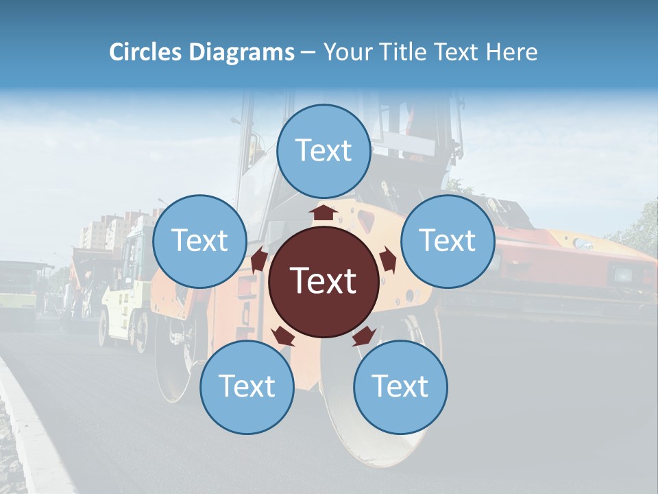 Repairing Wheel Lane PowerPoint Template