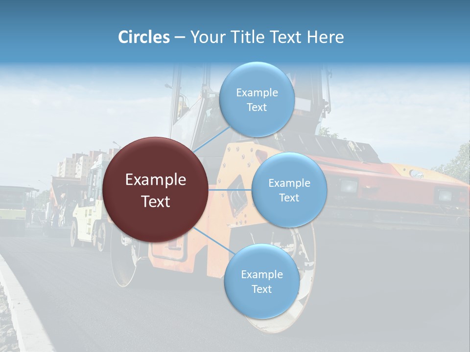 Repairing Wheel Lane PowerPoint Template
