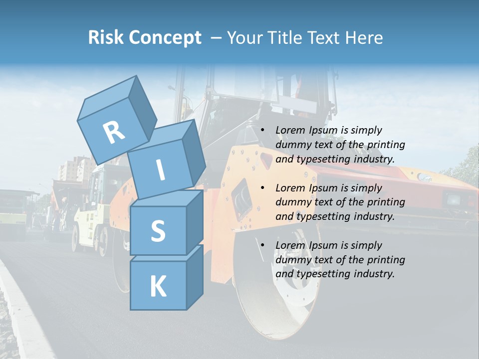 Repairing Wheel Lane PowerPoint Template