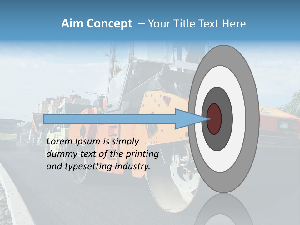 Repairing Wheel Lane PowerPoint Template