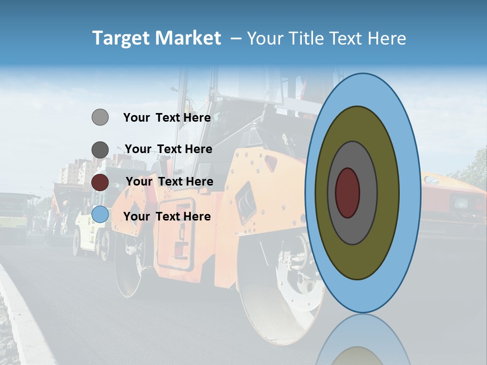 Repairing Wheel Lane PowerPoint Template