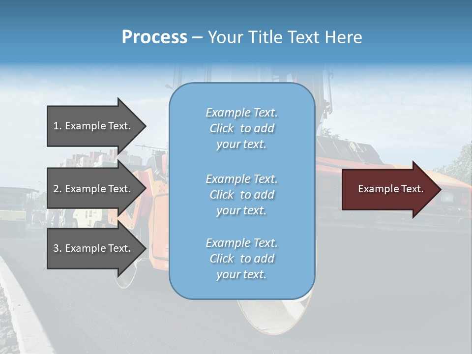 Repairing Wheel Lane PowerPoint Template