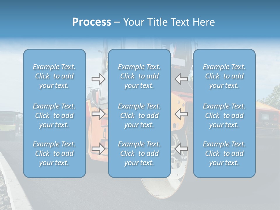 Repairing Wheel Lane PowerPoint Template