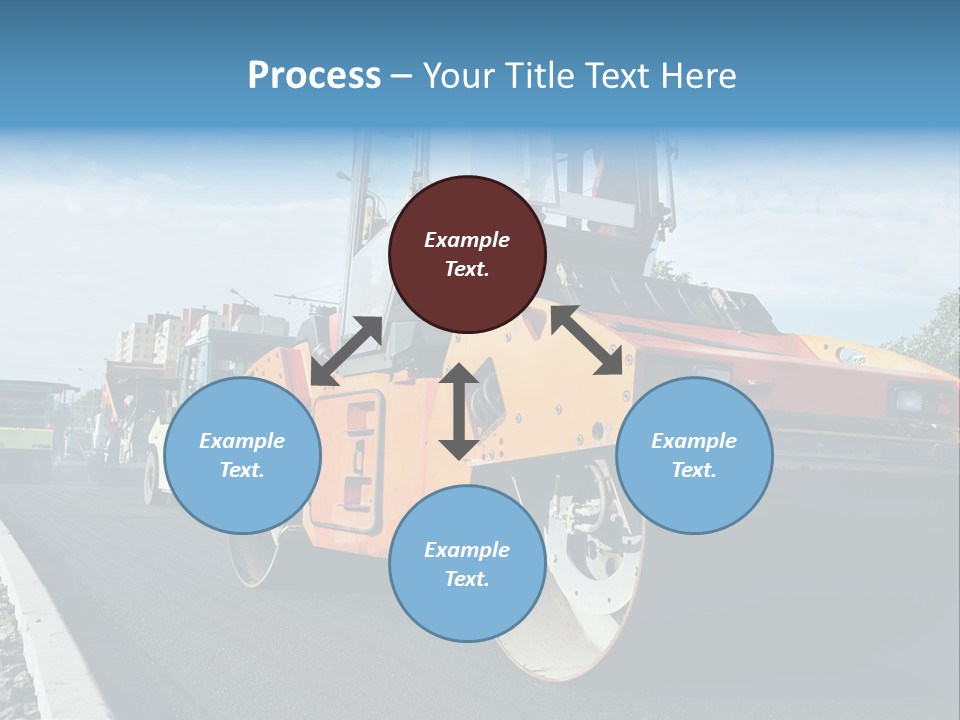 Repairing Wheel Lane PowerPoint Template