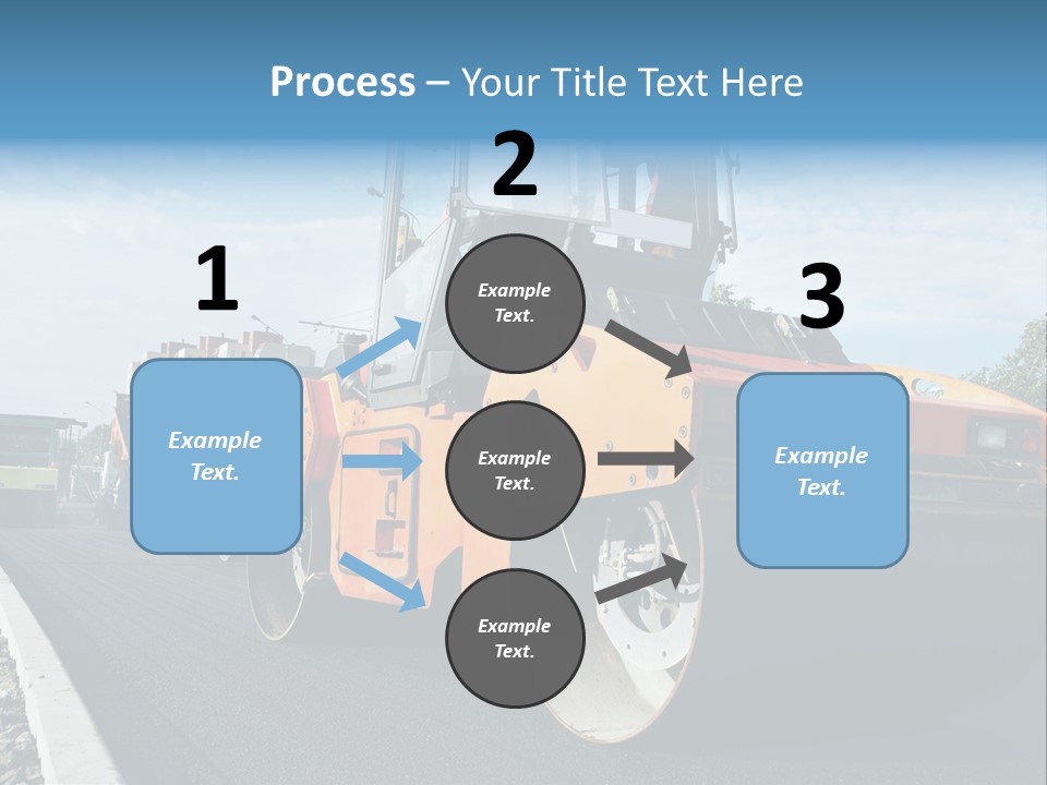 Repairing Wheel Lane PowerPoint Template
