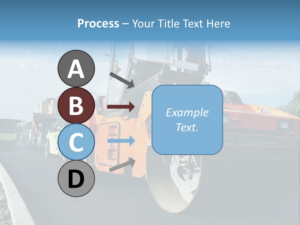 Repairing Wheel Lane PowerPoint Template