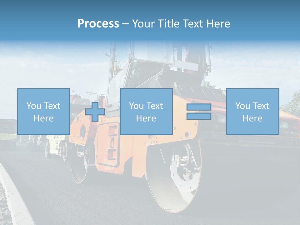 Repairing Wheel Lane PowerPoint Template