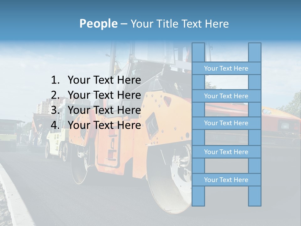 Repairing Wheel Lane PowerPoint Template