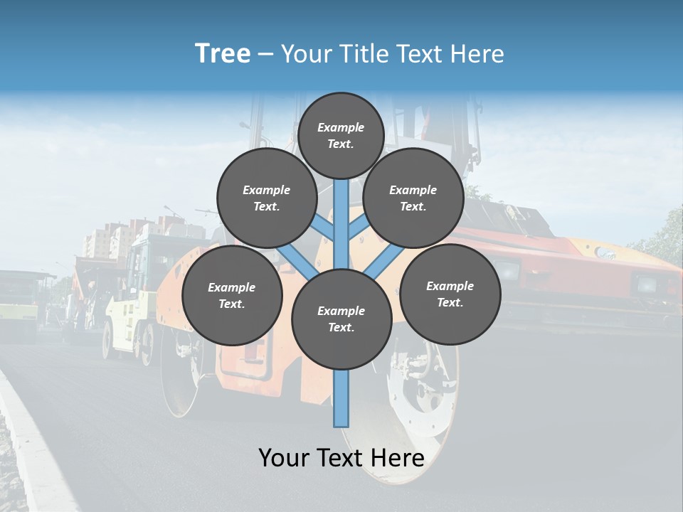 Repairing Wheel Lane PowerPoint Template
