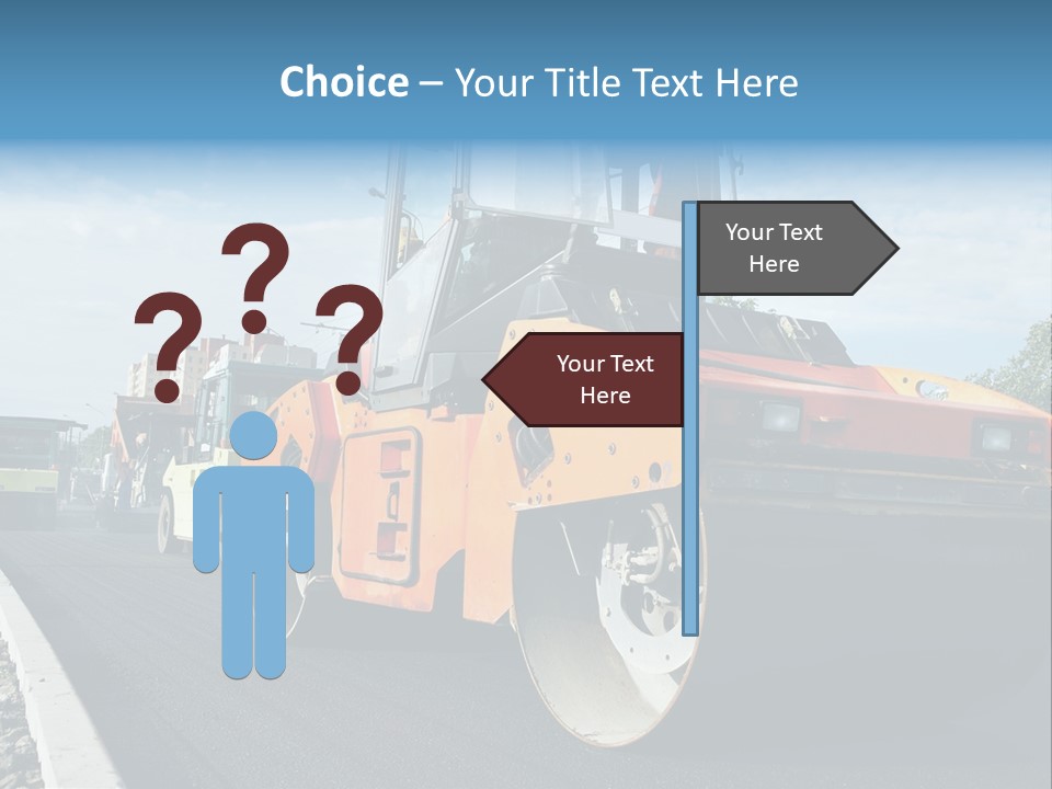 Repairing Wheel Lane PowerPoint Template