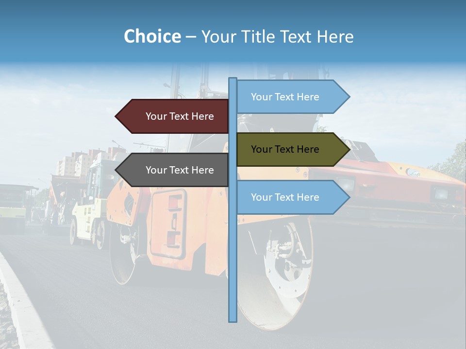 Repairing Wheel Lane PowerPoint Template