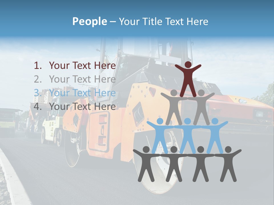 Repairing Wheel Lane PowerPoint Template