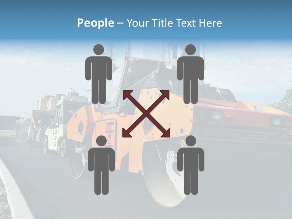 Repairing Wheel Lane PowerPoint Template