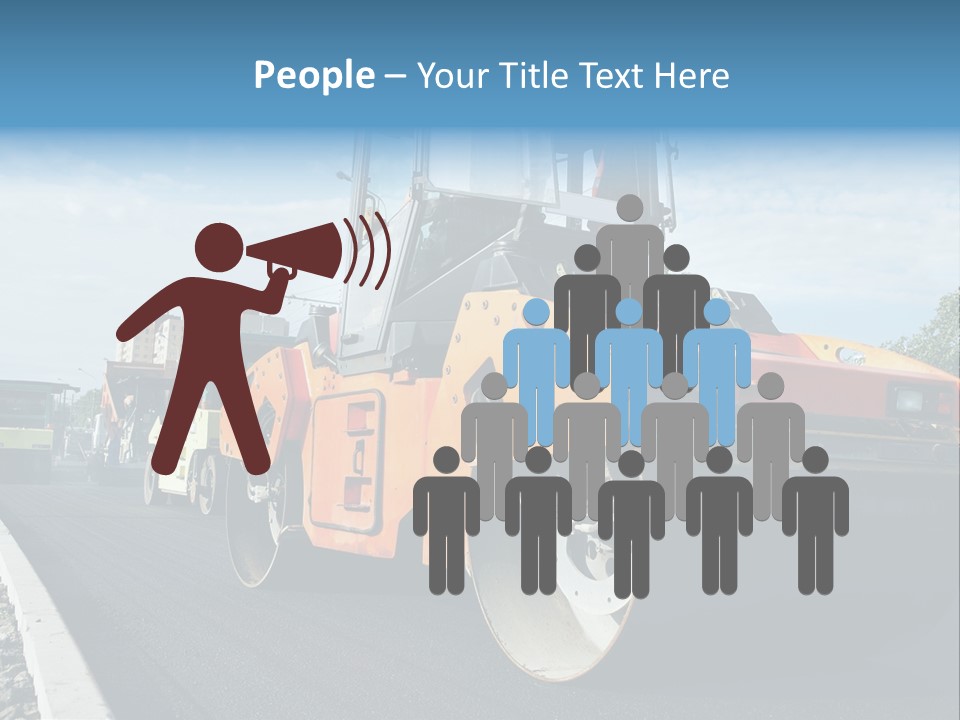 Repairing Wheel Lane PowerPoint Template