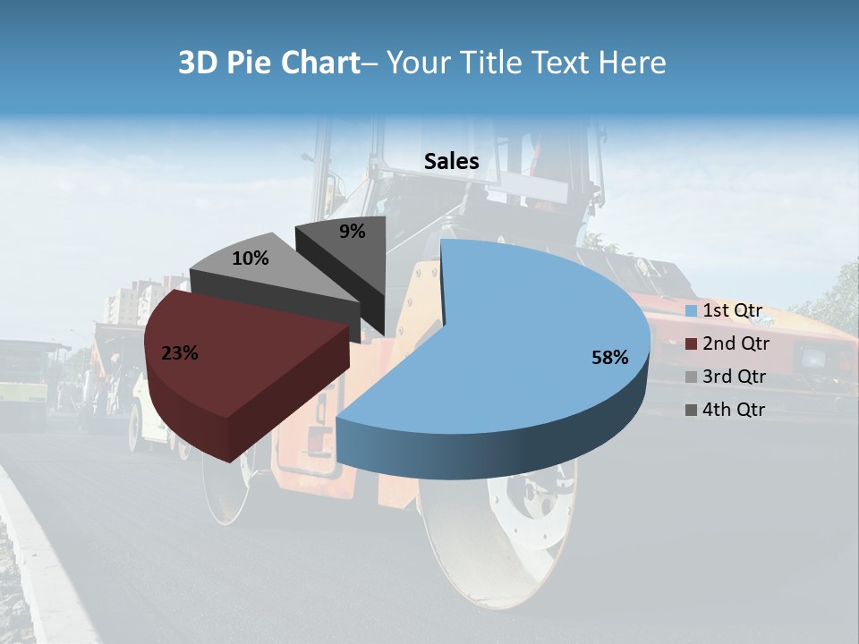 Repairing Wheel Lane PowerPoint Template