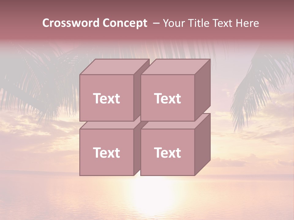 Night Gold Sunset PowerPoint Template