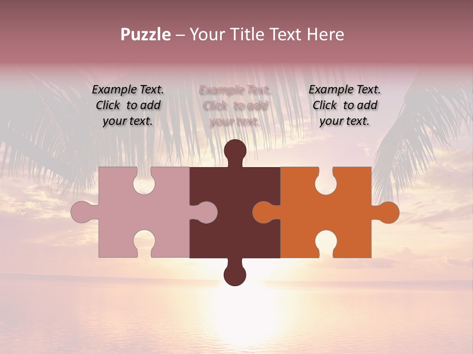 Night Gold Sunset PowerPoint Template