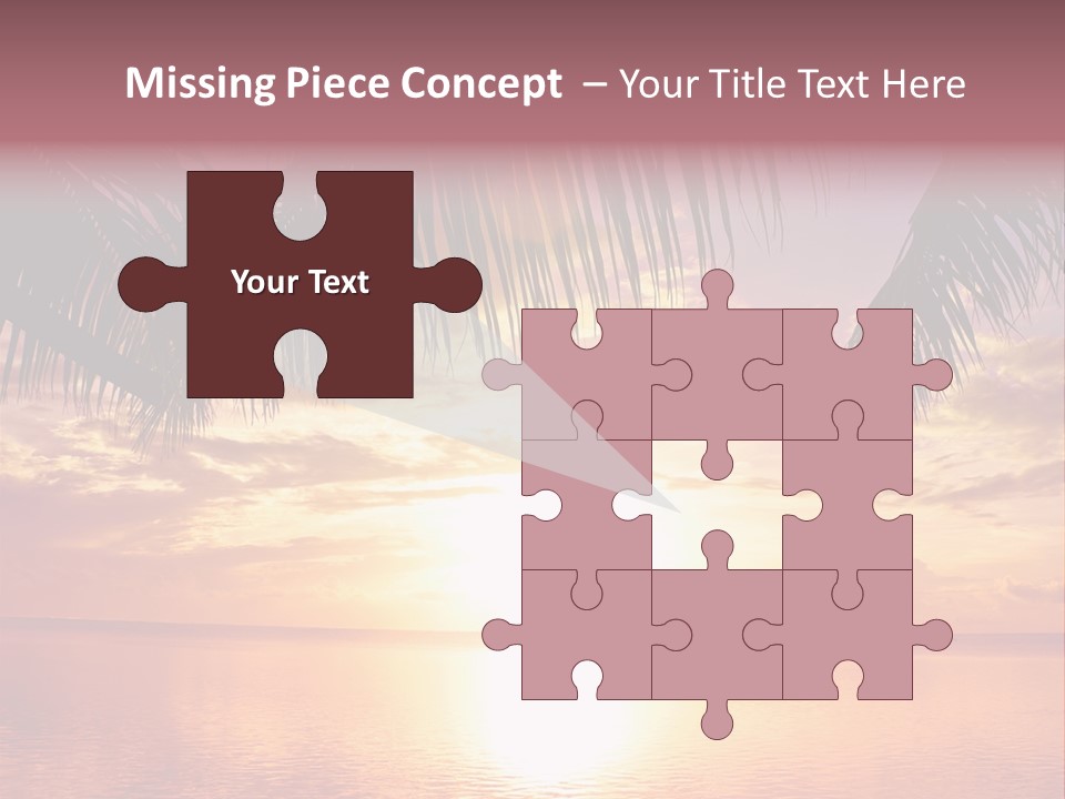 Night Gold Sunset PowerPoint Template