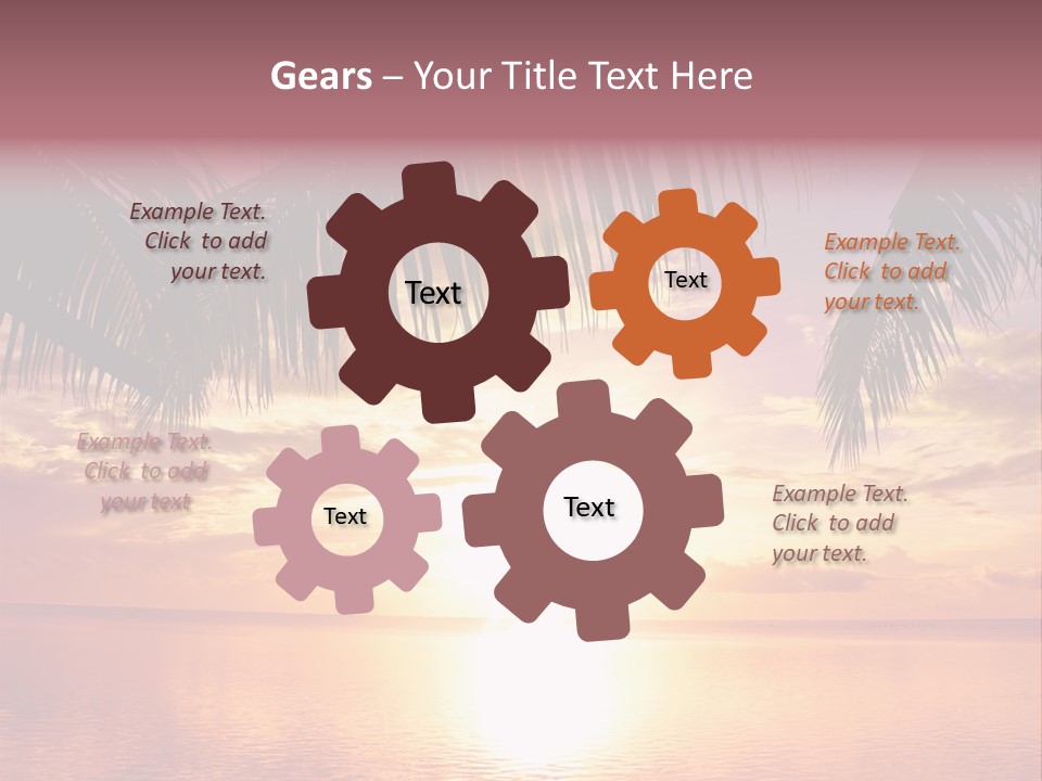 Night Gold Sunset PowerPoint Template