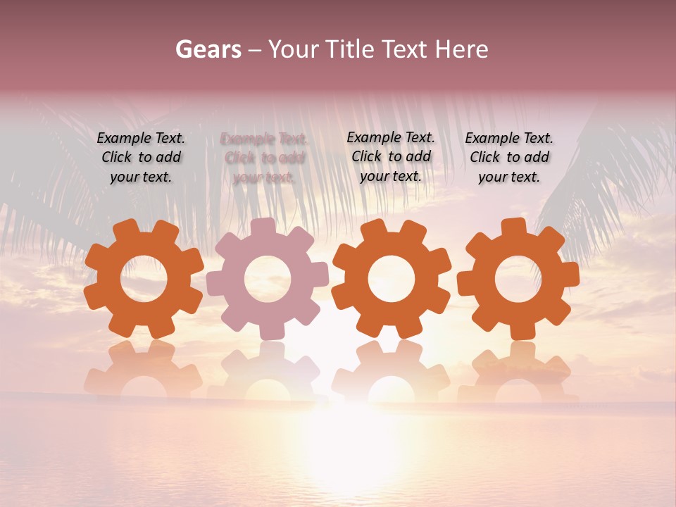 Night Gold Sunset PowerPoint Template