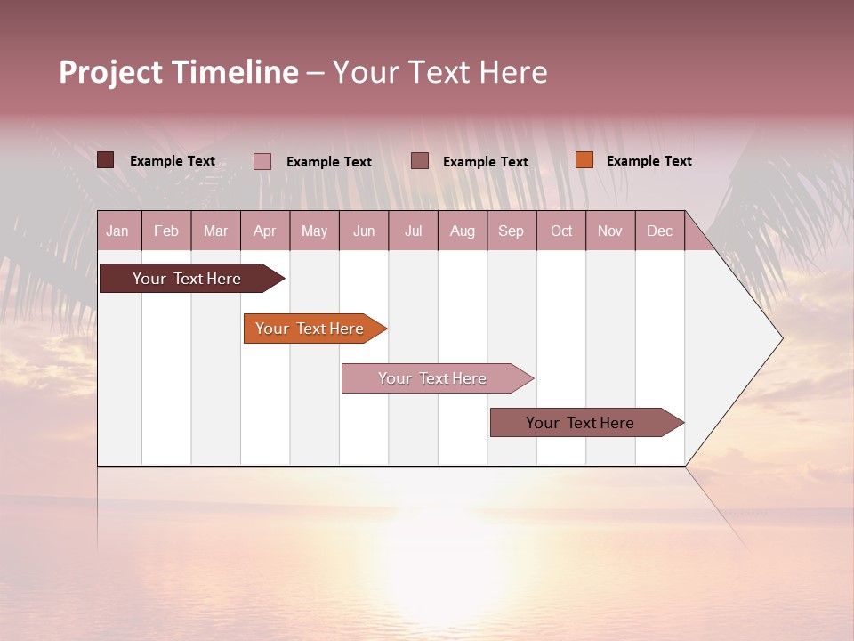 Night Gold Sunset PowerPoint Template