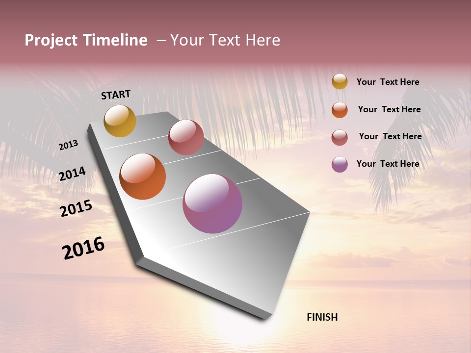 Night Gold Sunset PowerPoint Template