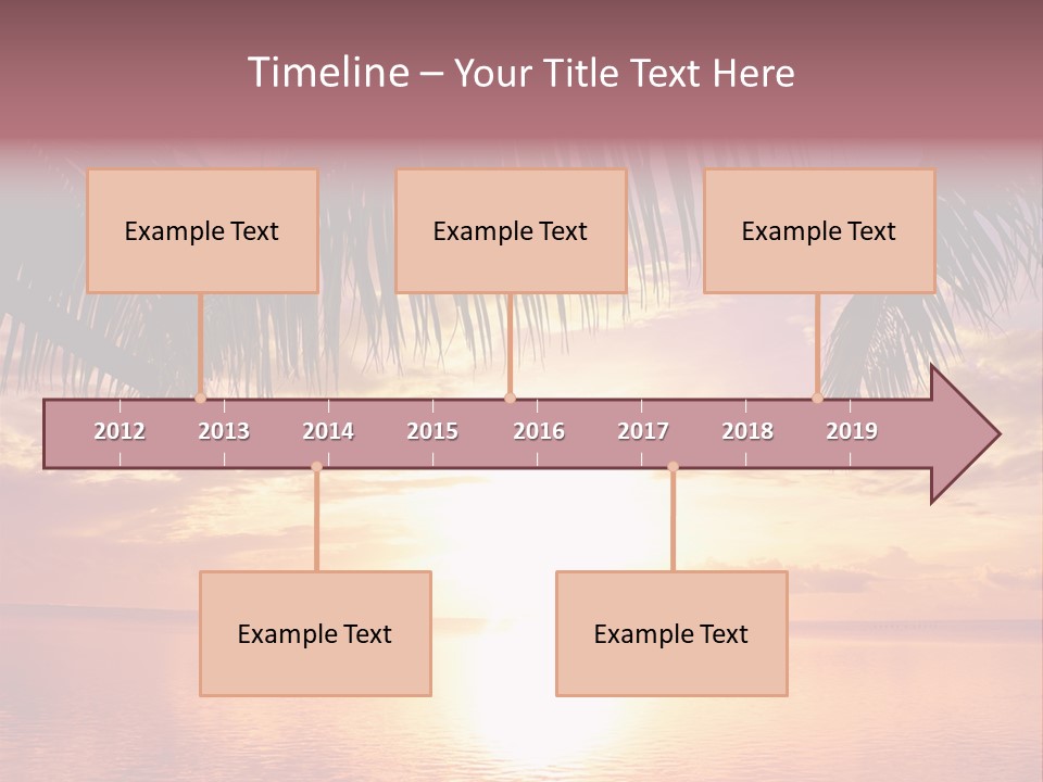 Night Gold Sunset PowerPoint Template
