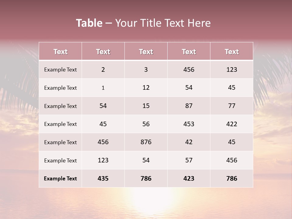 Night Gold Sunset PowerPoint Template