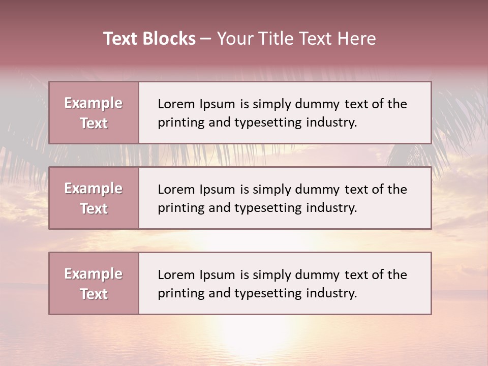 Night Gold Sunset PowerPoint Template