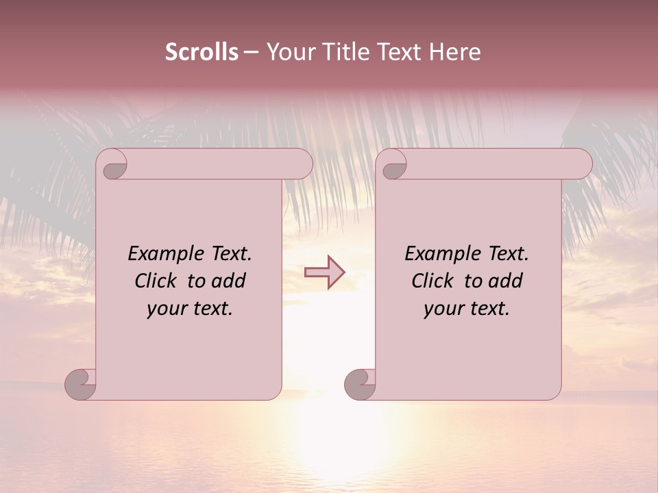 Night Gold Sunset PowerPoint Template
