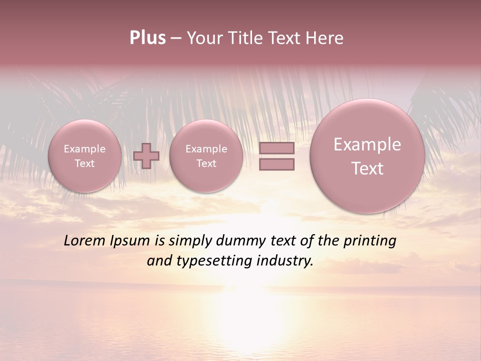 Night Gold Sunset PowerPoint Template