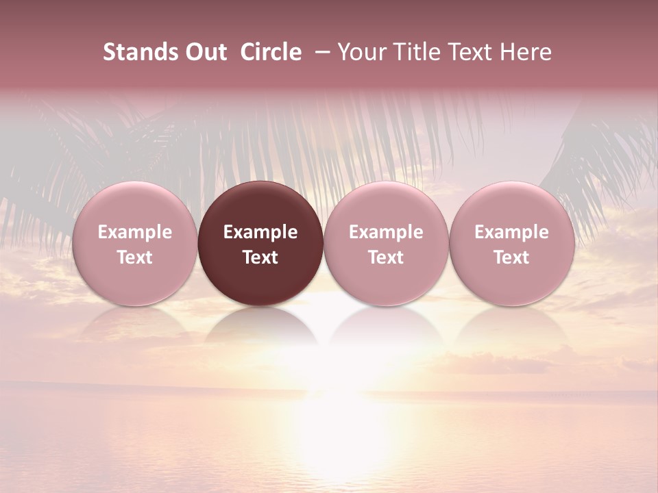 Night Gold Sunset PowerPoint Template