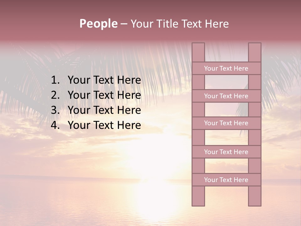 Night Gold Sunset PowerPoint Template