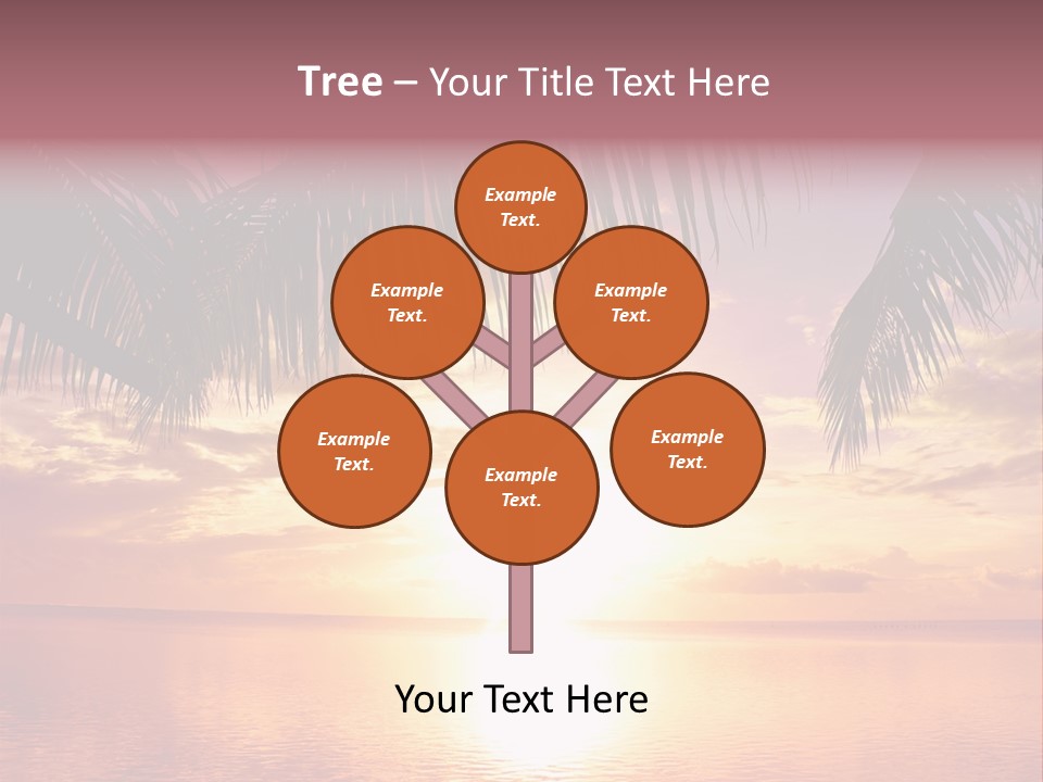 Night Gold Sunset PowerPoint Template