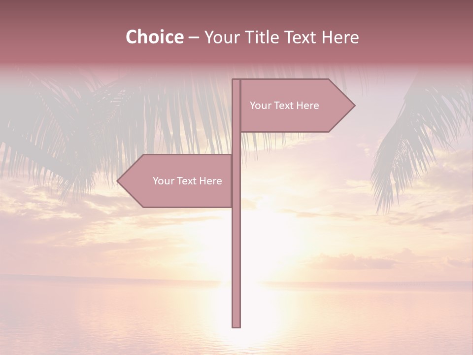 Night Gold Sunset PowerPoint Template