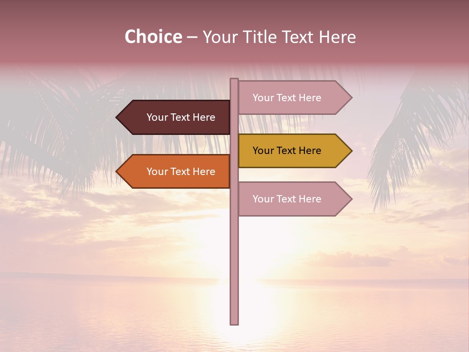 Night Gold Sunset PowerPoint Template