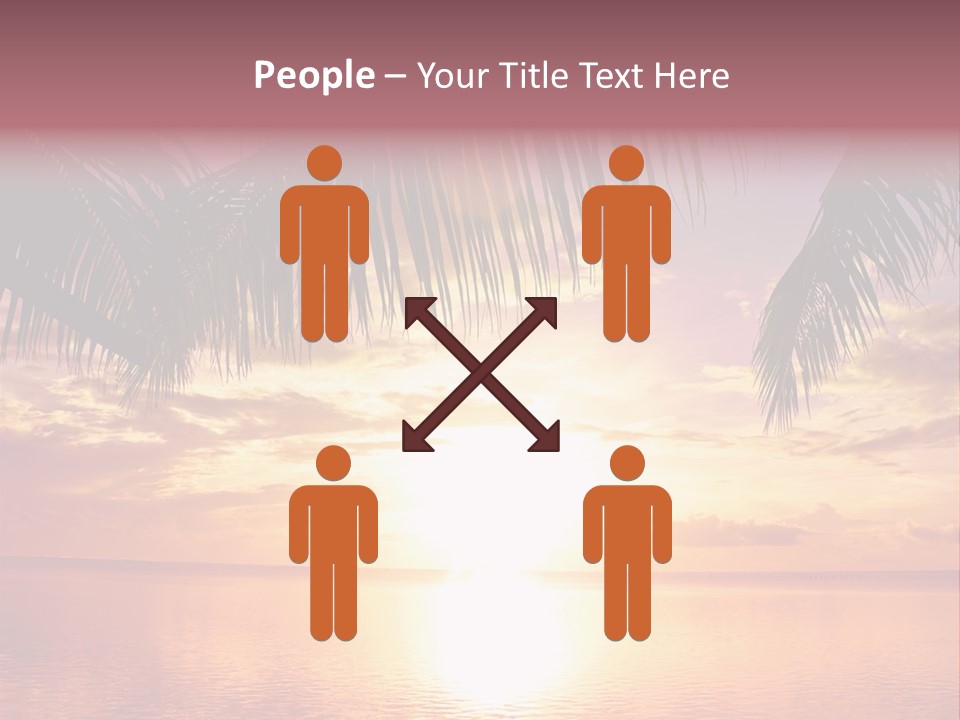 Night Gold Sunset PowerPoint Template