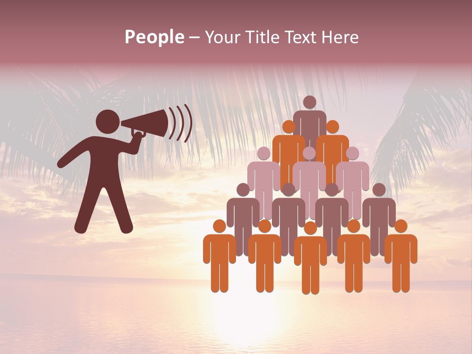 Night Gold Sunset PowerPoint Template