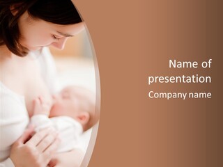 Candid Nipple Look PowerPoint Template