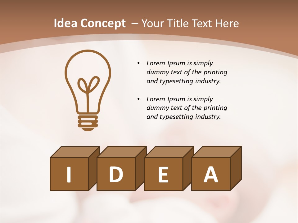 Candid Nipple Look PowerPoint Template