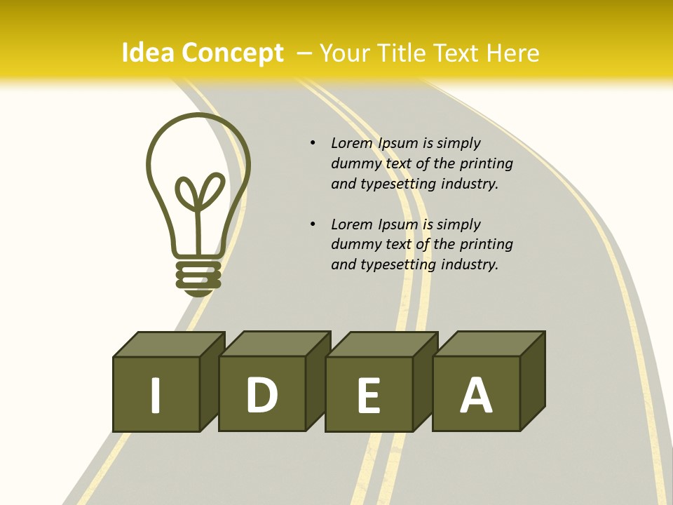 Trip Abstract Success PowerPoint Template