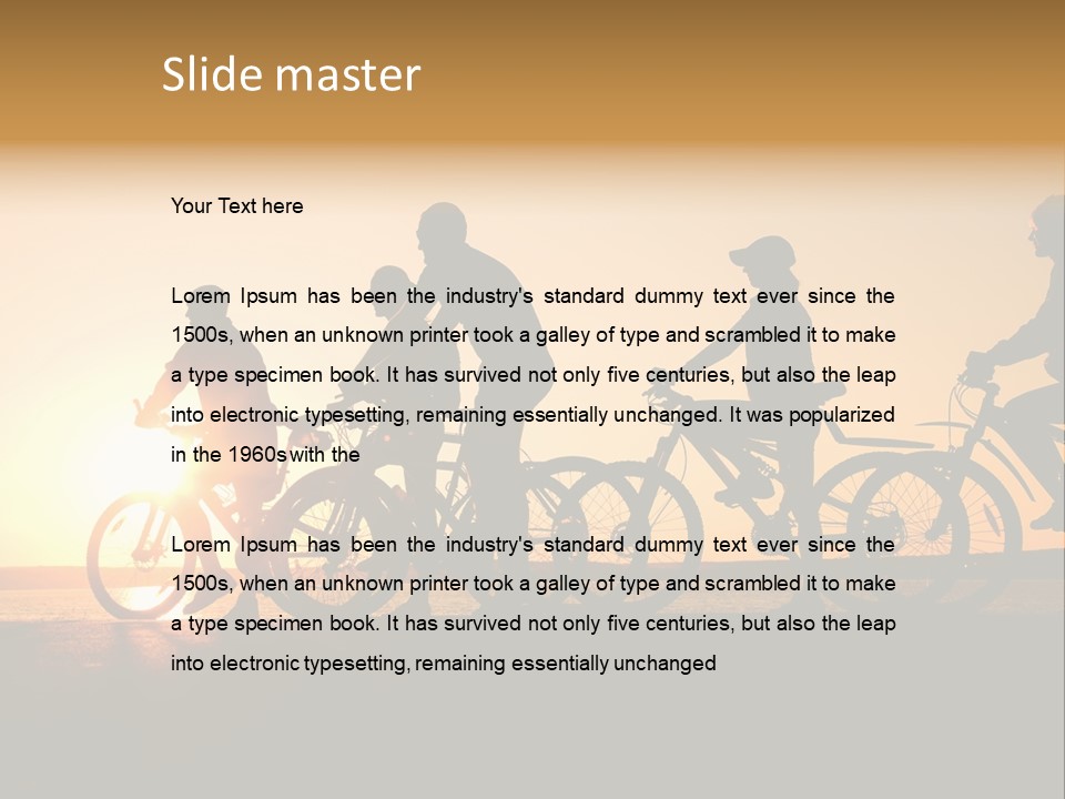 Friends Healthy Sunset PowerPoint Template