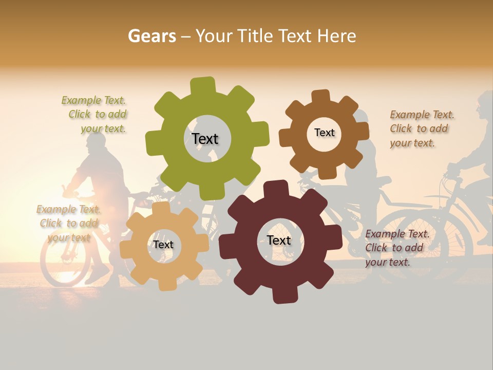 Friends Healthy Sunset PowerPoint Template