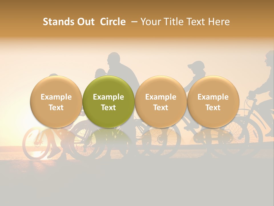 Friends Healthy Sunset PowerPoint Template