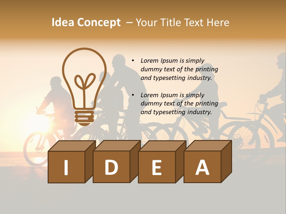 Friends Healthy Sunset PowerPoint Template