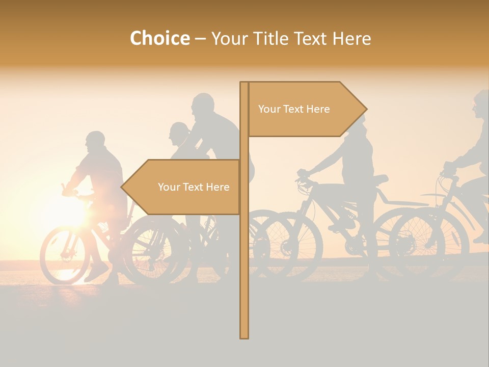 Friends Healthy Sunset PowerPoint Template