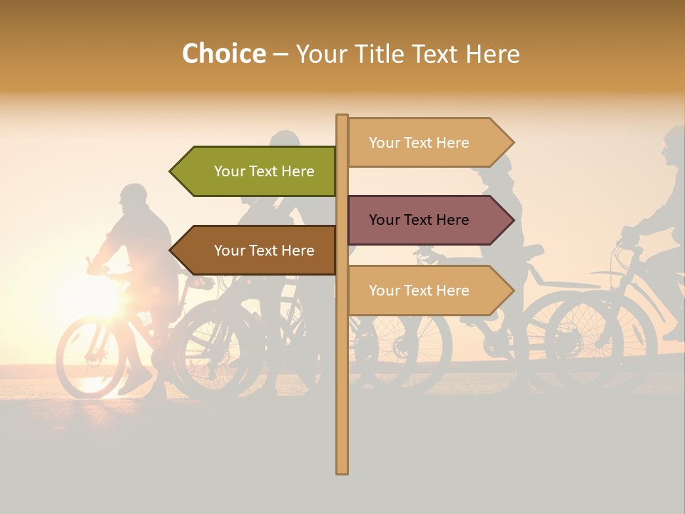 Friends Healthy Sunset PowerPoint Template