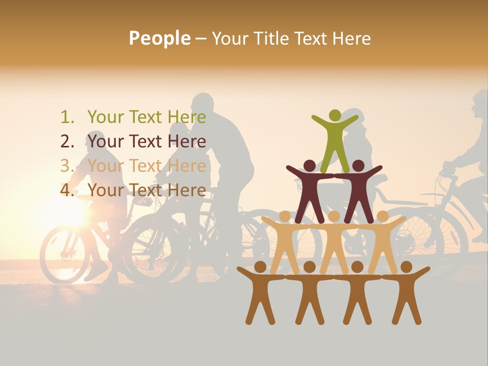 Friends Healthy Sunset PowerPoint Template