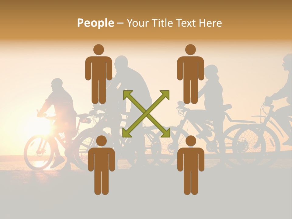 Friends Healthy Sunset PowerPoint Template